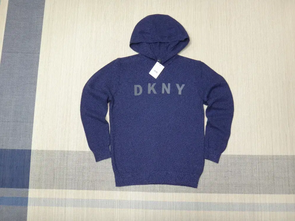 (L/100) DKNY 남성 니트 후디 새제품